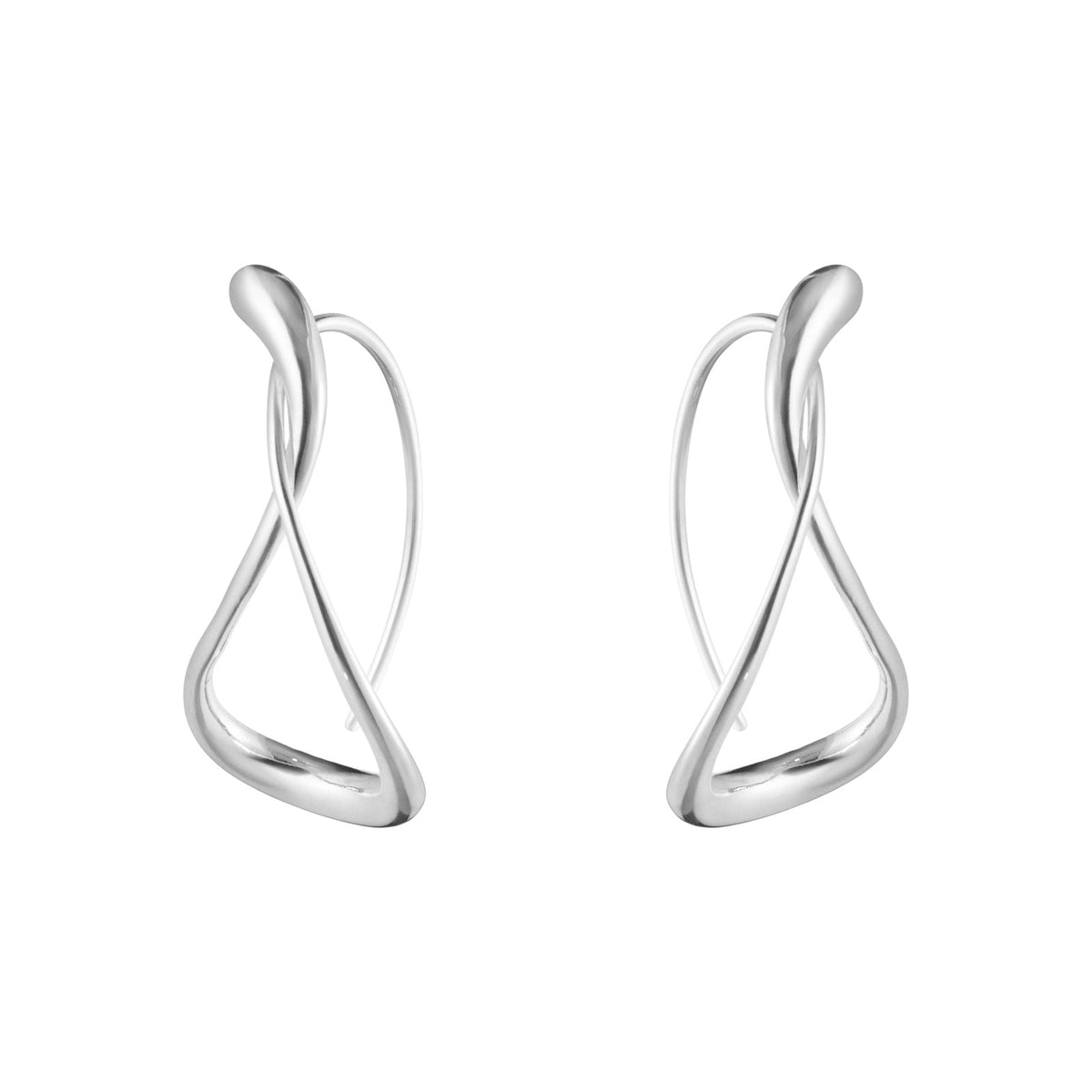 Mercy Silver Large Earhoops simple Pursuit