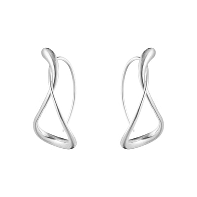 Mercy Silver Large Earhoops simple Pursuit