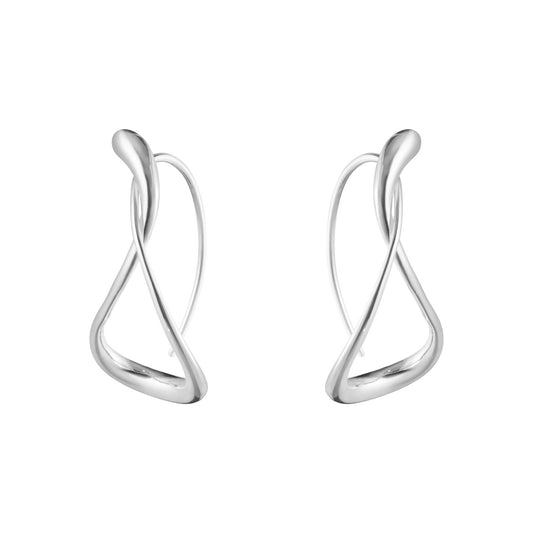 Mercy Silver Large Earhoops simple Pursuit