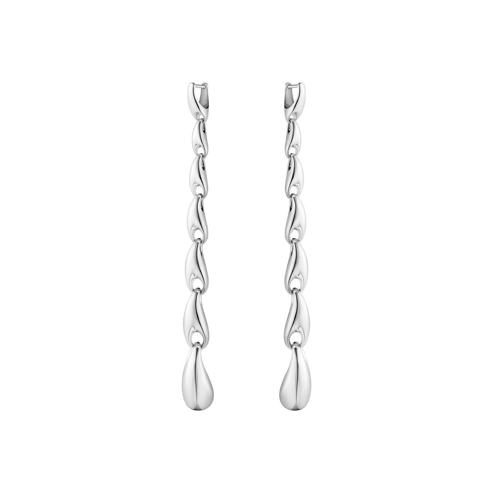 Reflect Silver Extra Long Earrings