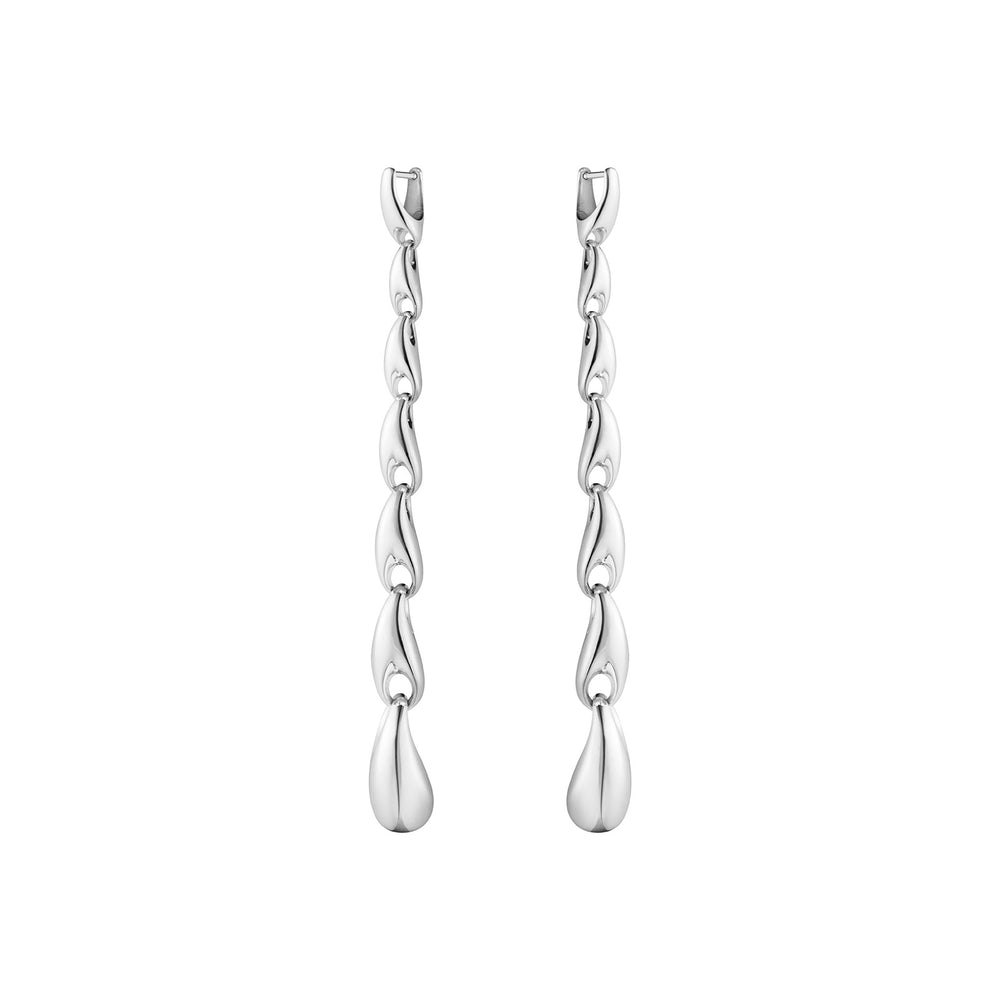 Reflect Silver Extra Long Earrings