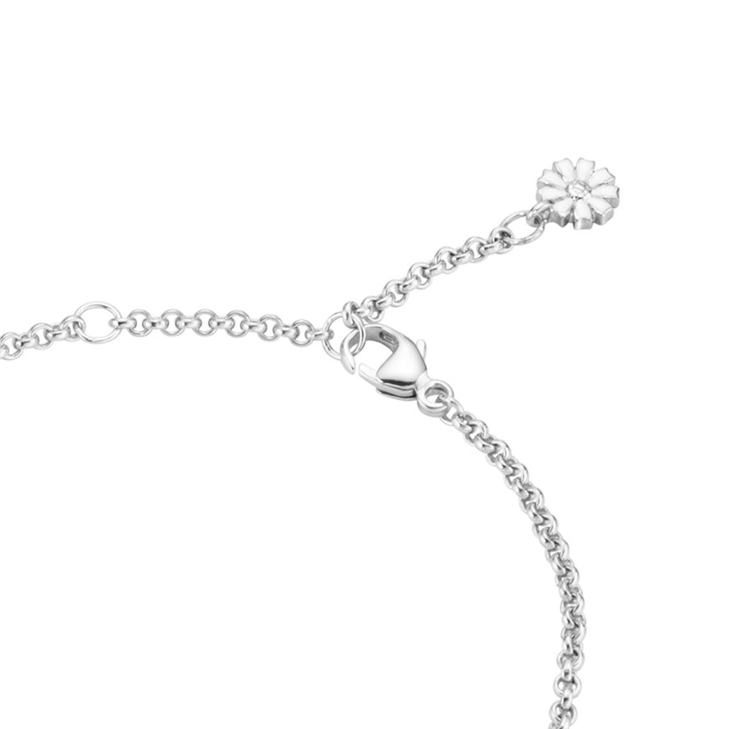 Daisy Silver & White Enamel Single Bracelet simple Pursuit