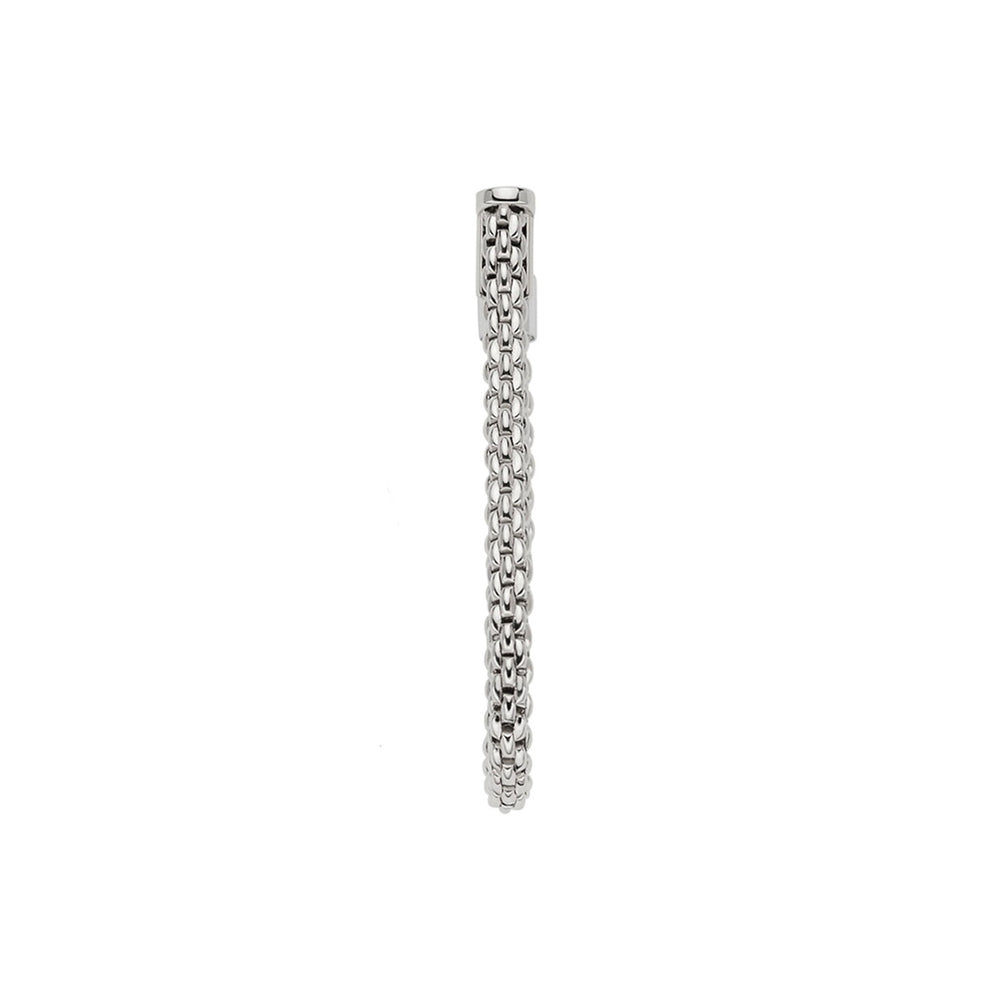 Essentials 18ct White Gold Hoop Earrings simple Pursuit