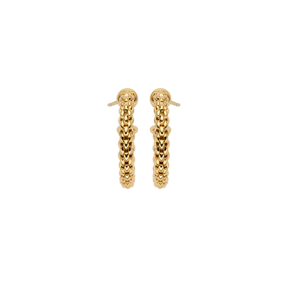 Essentials 18ct Yellow & White Gold Hoop Earrings 30mm simple Pursuit