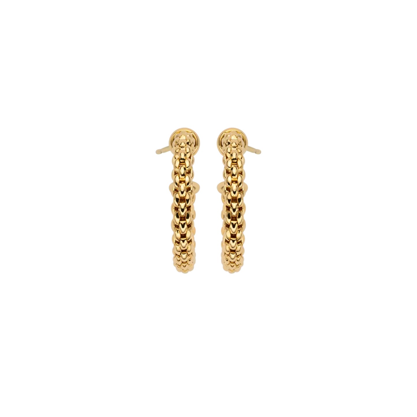 Essentials 18ct Yellow & White Gold Hoop Earrings 30mm simple Pursuit