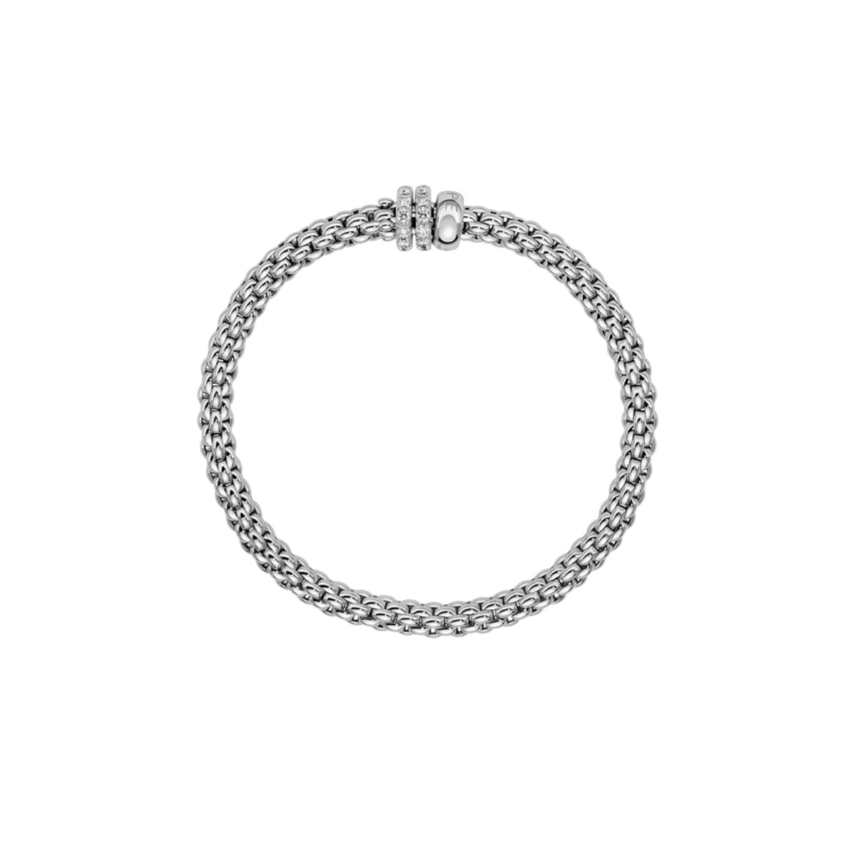 Solo 18ct White Gold Diamond Flex'it Bracelet simple Pursuit