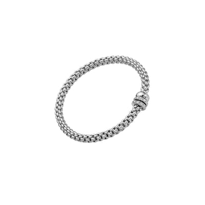 Solo 18ct White Gold Diamond Flex'it Bracelet simple Pursuit