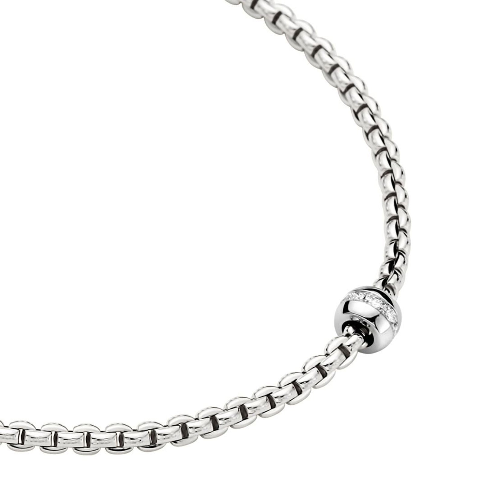 Eka 18ct White Gold Diamond Necklace