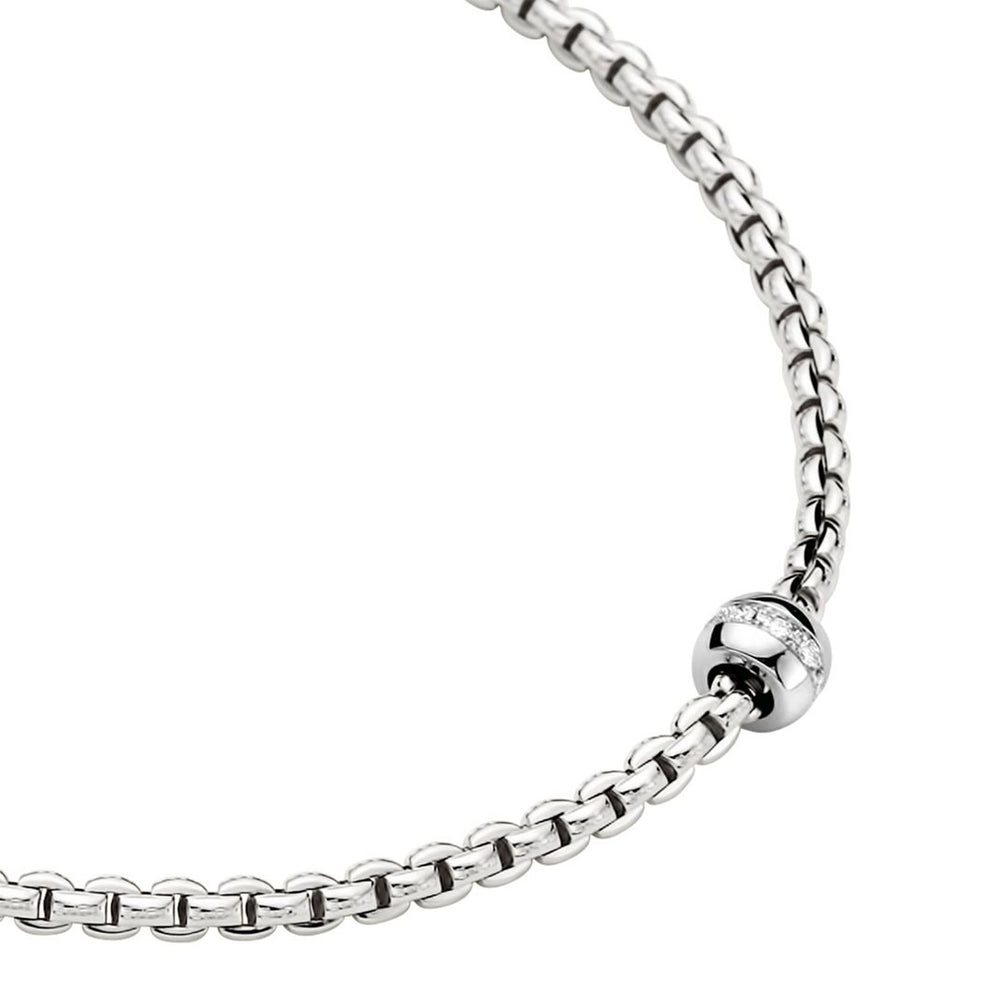 Eka 18ct White Gold Diamond Necklace
