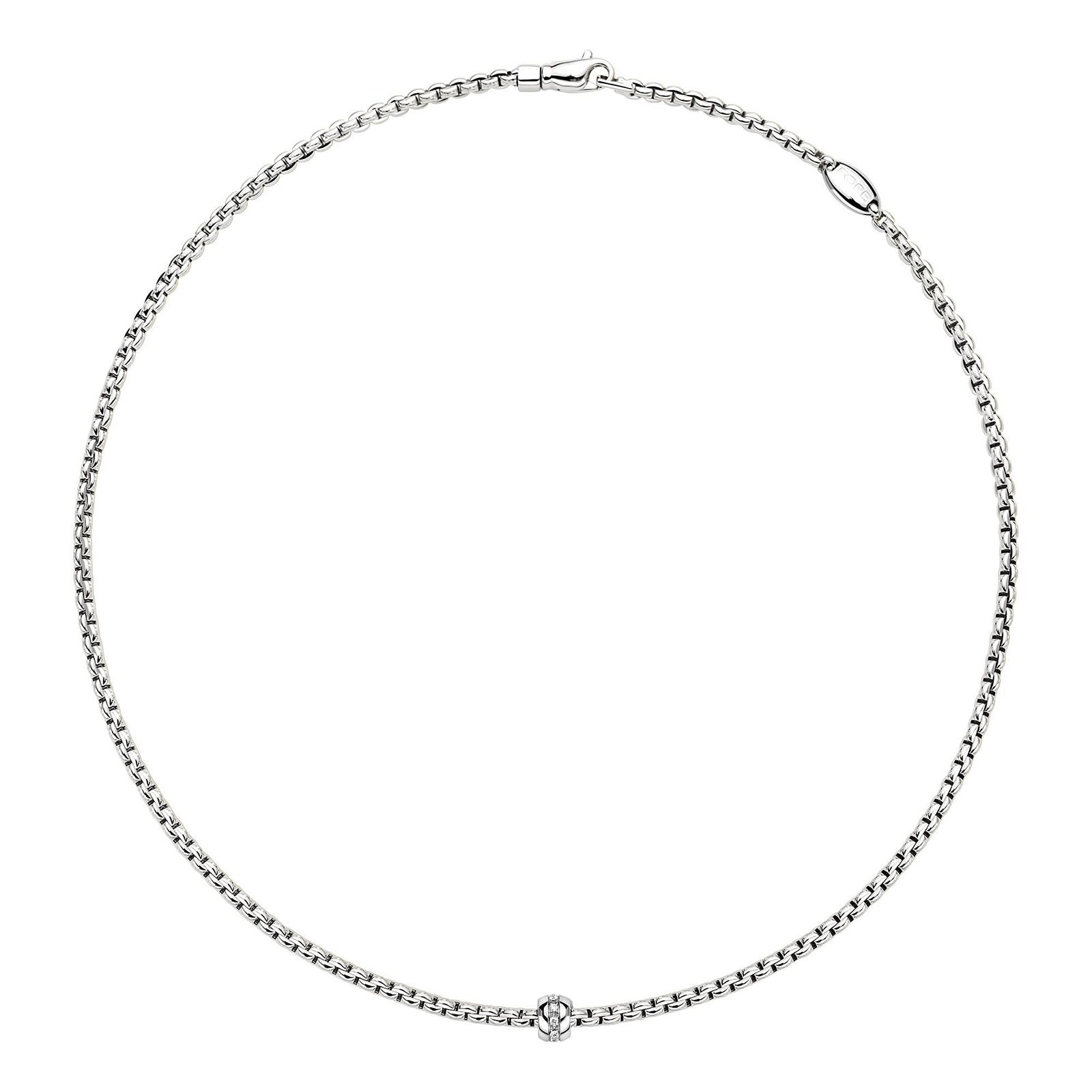 Eka 18ct White Gold Diamond Necklace