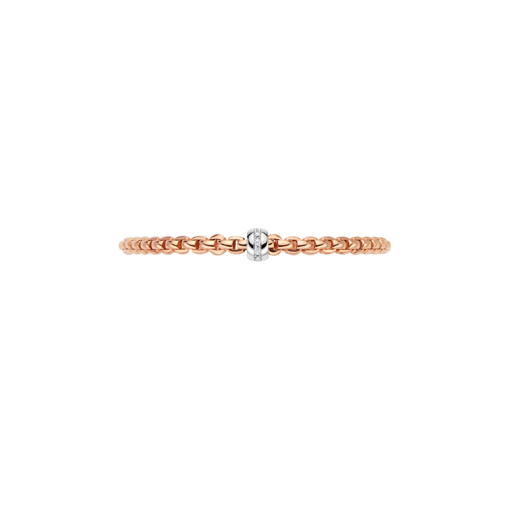 Eka 18ct Rose & White Gold Diamond Flex'it Bracelet