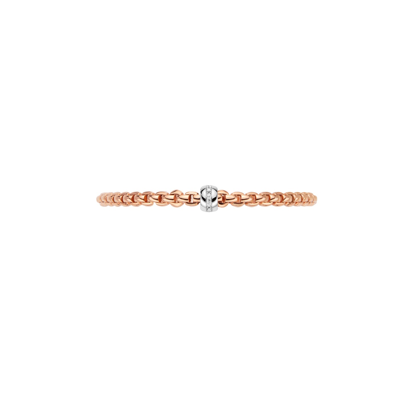 Eka 18ct Rose & White Gold Diamond Flex'it Bracelet