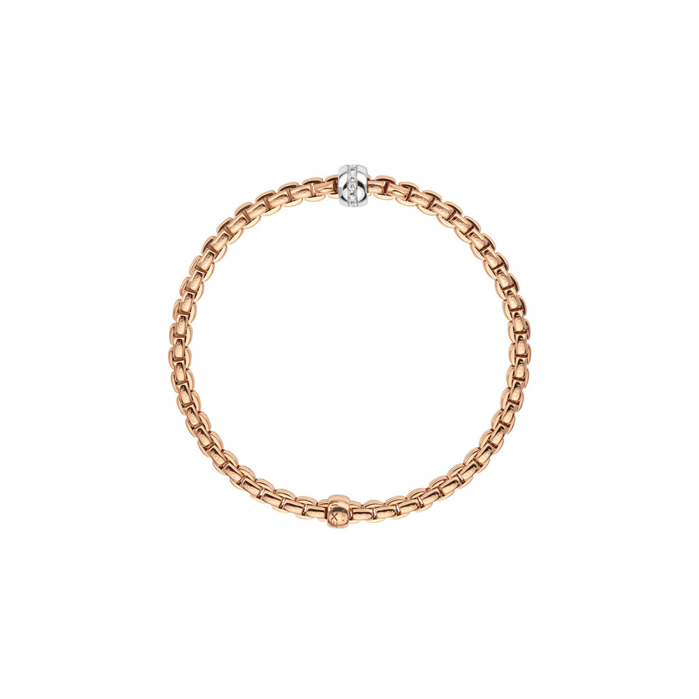 Eka 18ct Rose & White Gold Diamond Flex'it Bracelet