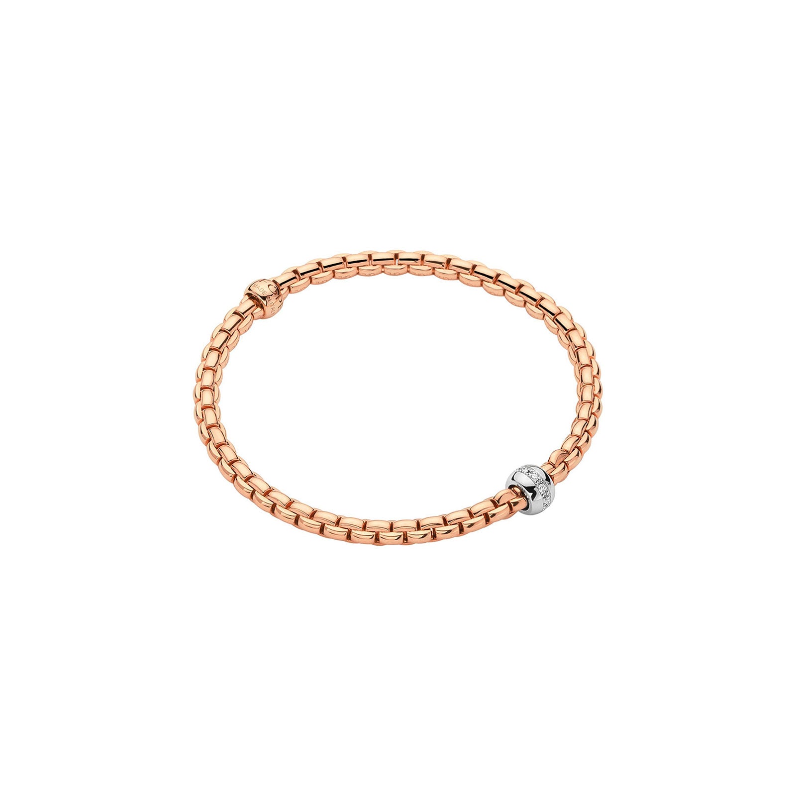 Eka 18ct Rose & White Gold Diamond Flex'it Bracelet