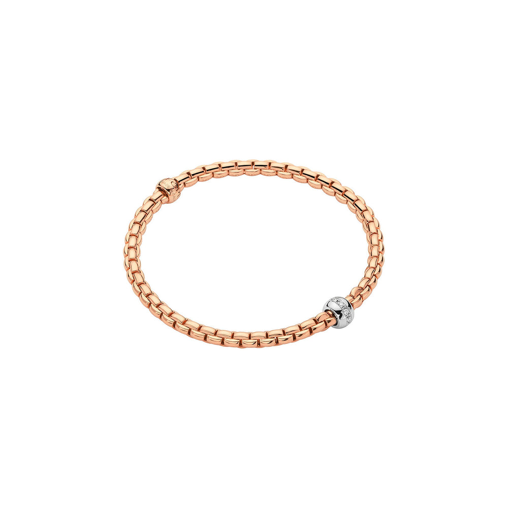 Eka 18ct Rose & White Gold Diamond Flex'it Bracelet