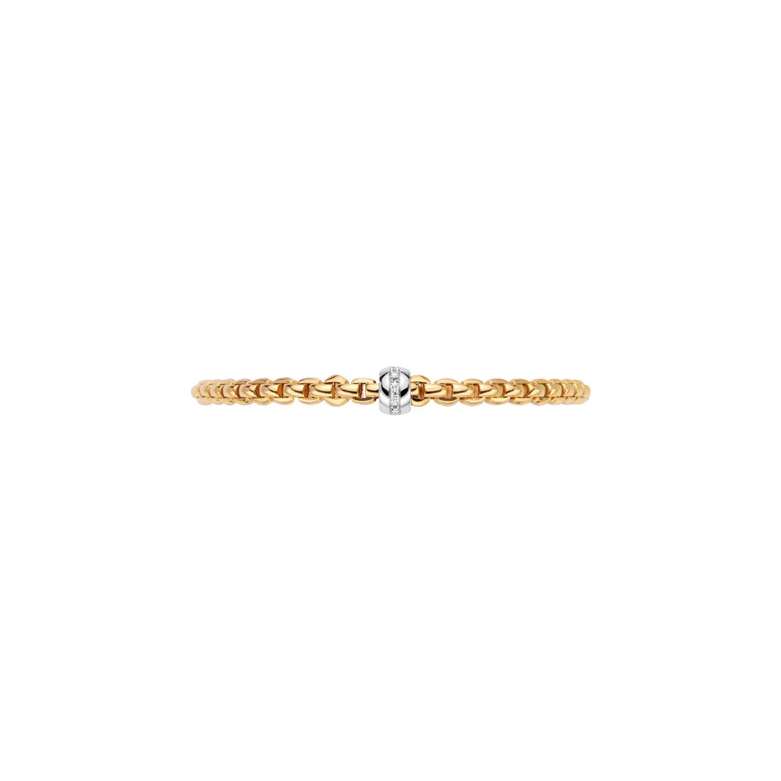 Eka 18ct Yellow & White Gold Diamond Flex'it Bracelet