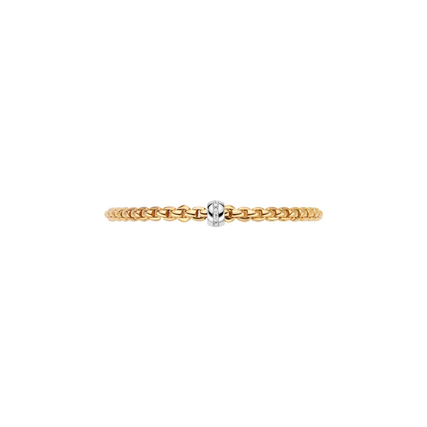 Eka 18ct Yellow & White Gold Diamond Flex'it Bracelet