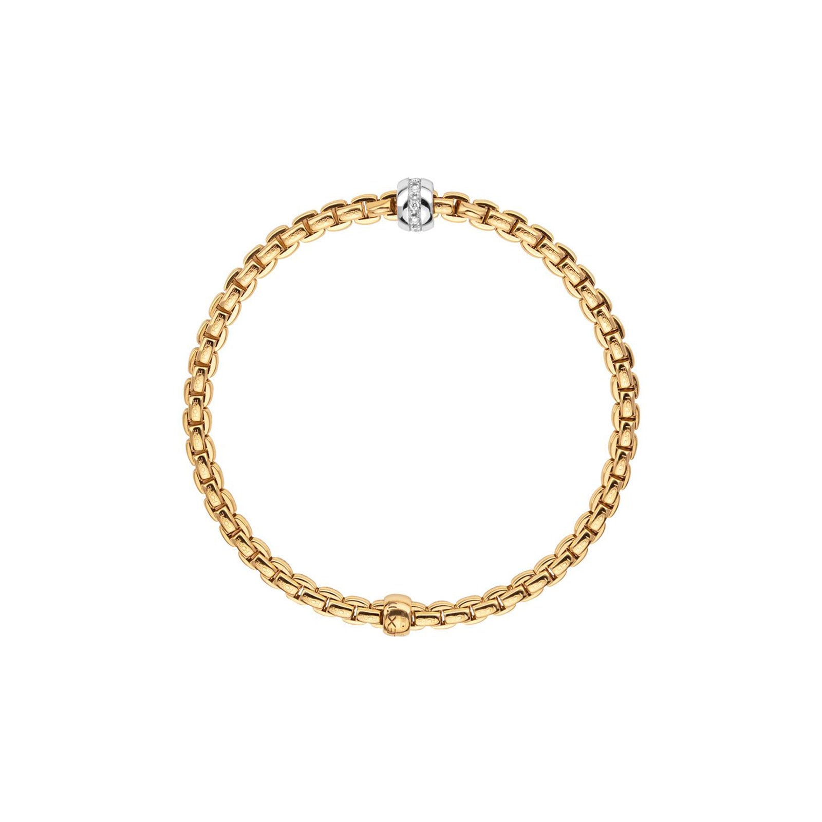 Eka 18ct Yellow & White Gold Diamond Flex'it Bracelet