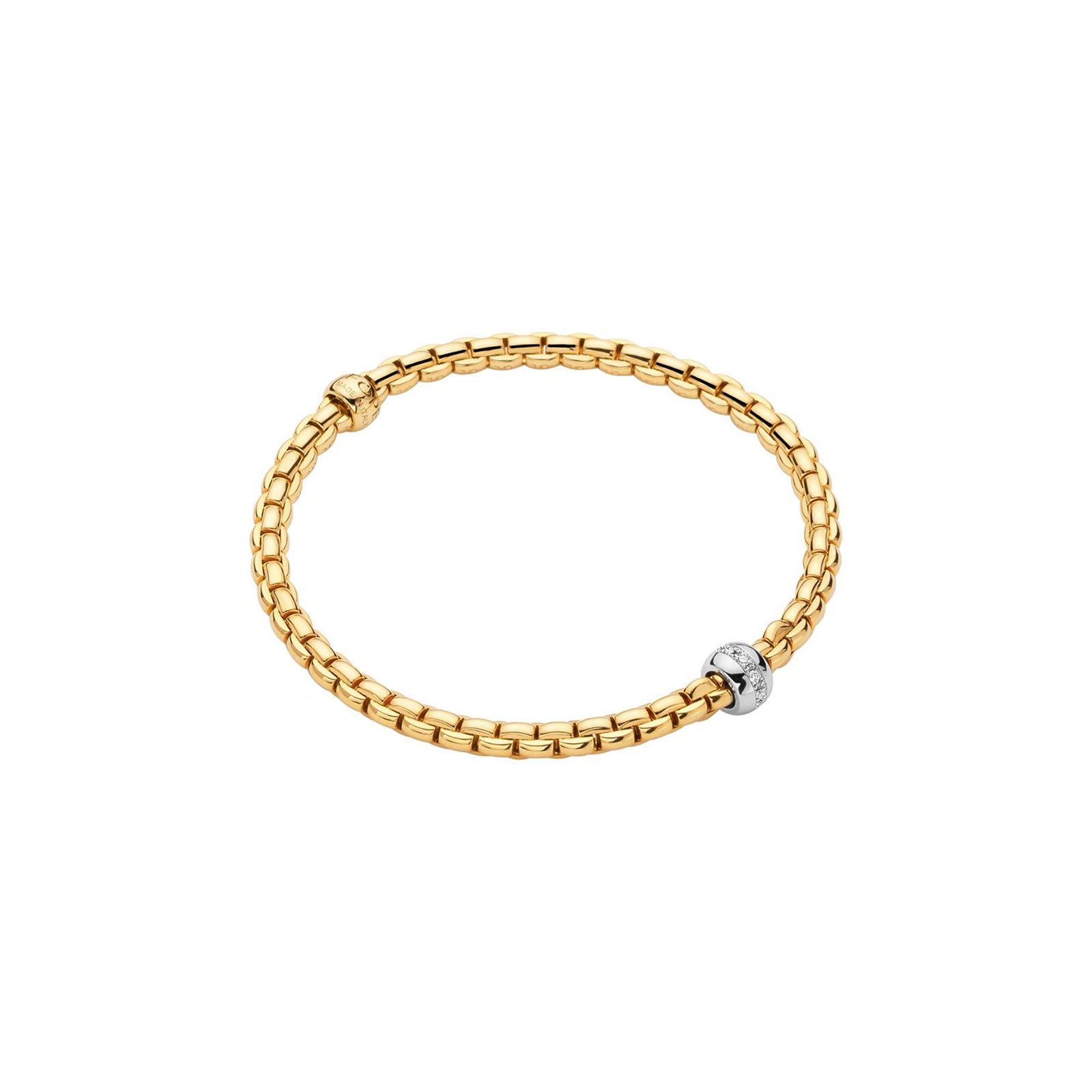 Eka 18ct Yellow & White Gold Diamond Flex'it Bracelet
