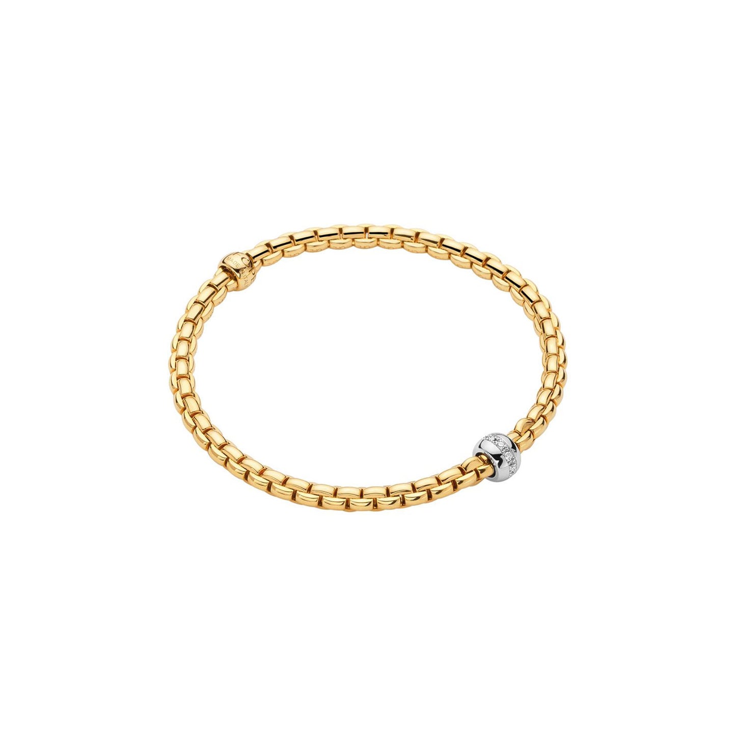 Eka 18ct Yellow & White Gold Diamond Flex'it Bracelet