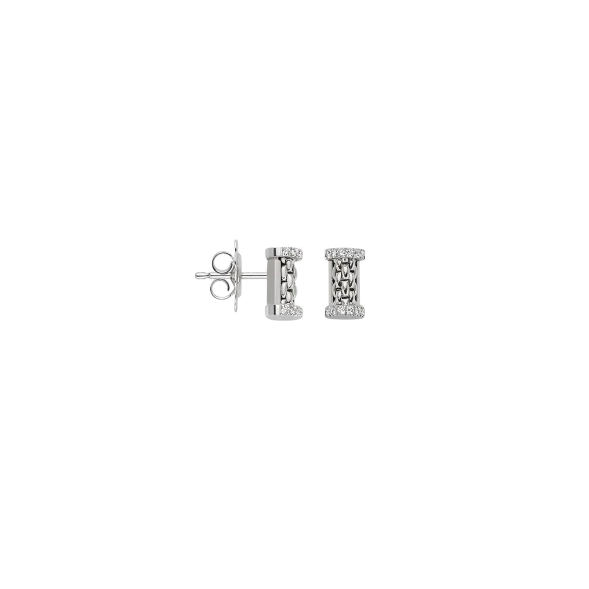 Essentials 18ct White Gold Diamond Stud Earrings simple Pursuit