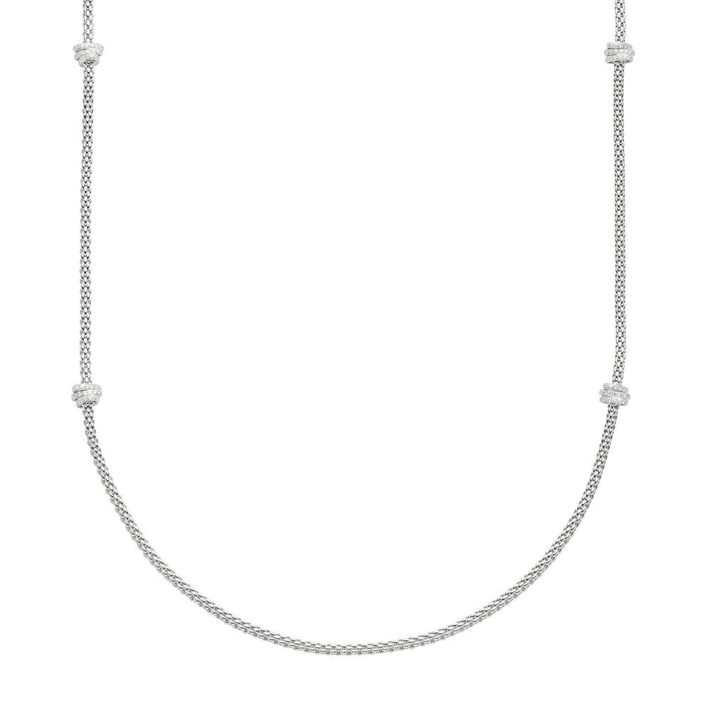 Prima 18ct White Gold Diamond Necklace