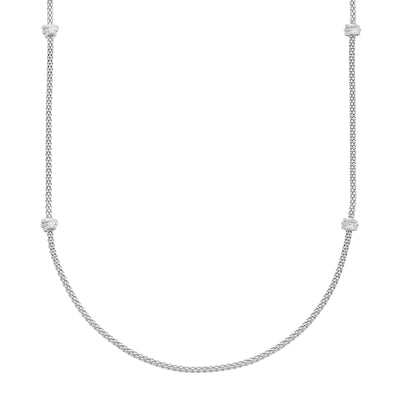 Prima 18ct White Gold Diamond Necklace simple Pursuit