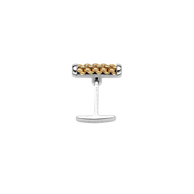 Solo 18ct Yellow & White Gold Cufflinks simple Pursuit