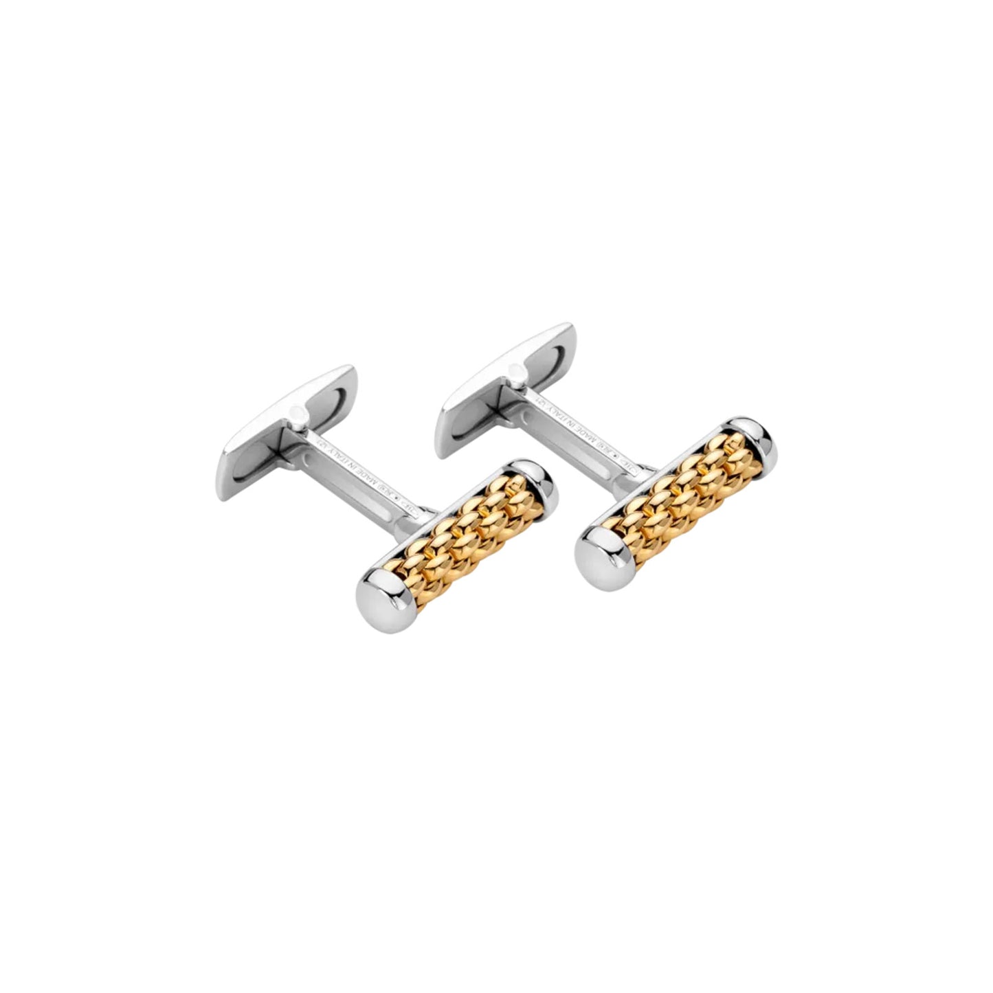 Solo 18ct Yellow & White Gold Cufflinks
