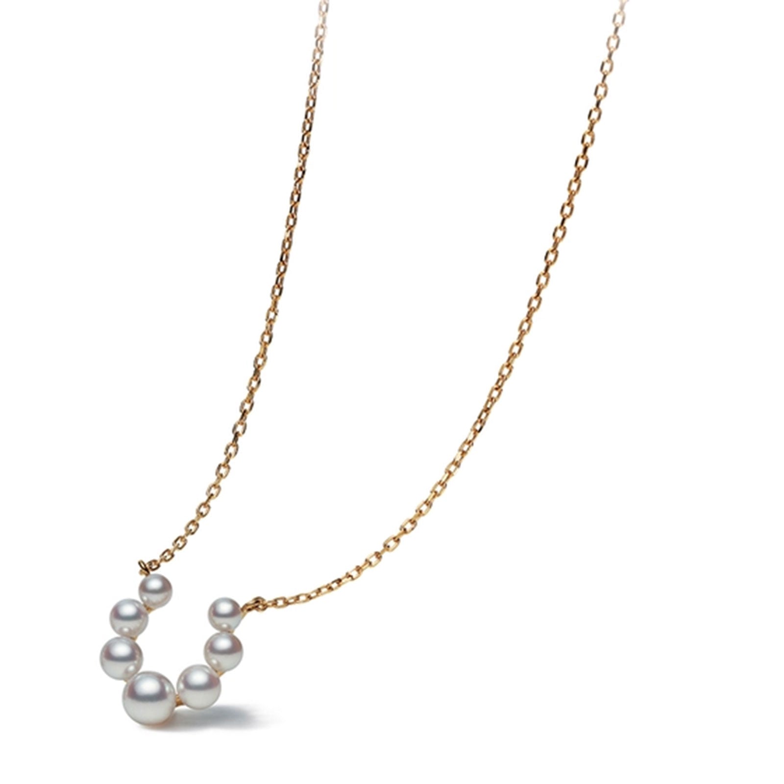 Bubble Akoya Cultured Pearl Necklace in 18ct Yellow Gold simple Pursuit
