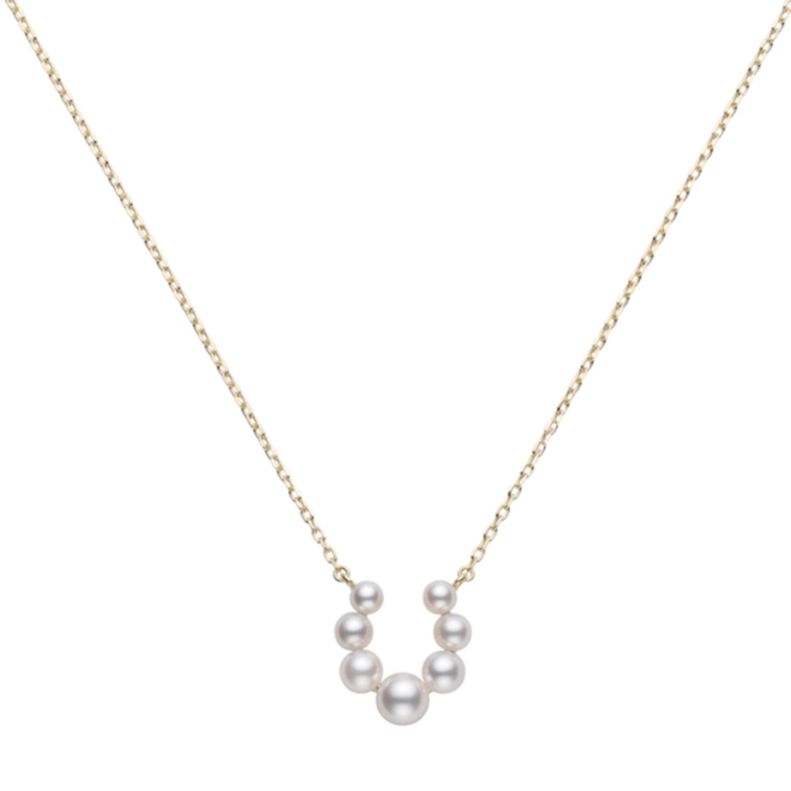 Bubble Akoya Cultured Pearl Necklace in 18ct Yellow Gold simple Pursuit