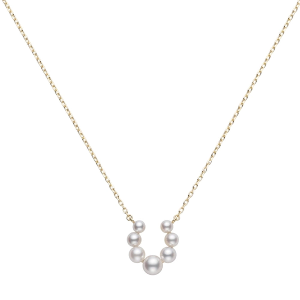 Bubble Akoya Cultured Pearl Necklace in 18ct Yellow Gold simple Pursuit