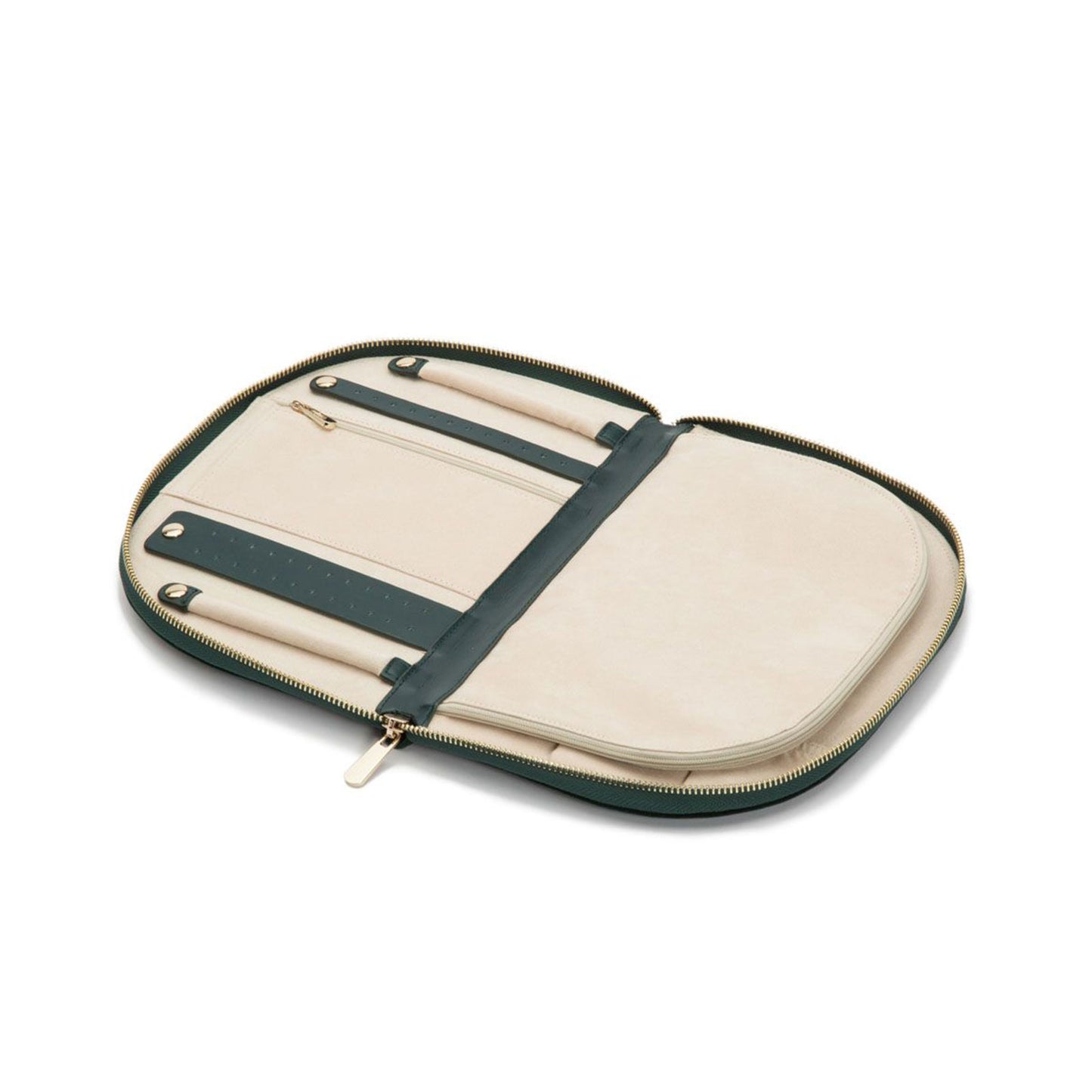 Zoe Portfolio Floral Jewellery Case Forest Green simple Pursuit