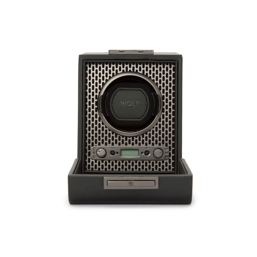 Axis Single Watch Winder Black Powder Coat simple Pursuit