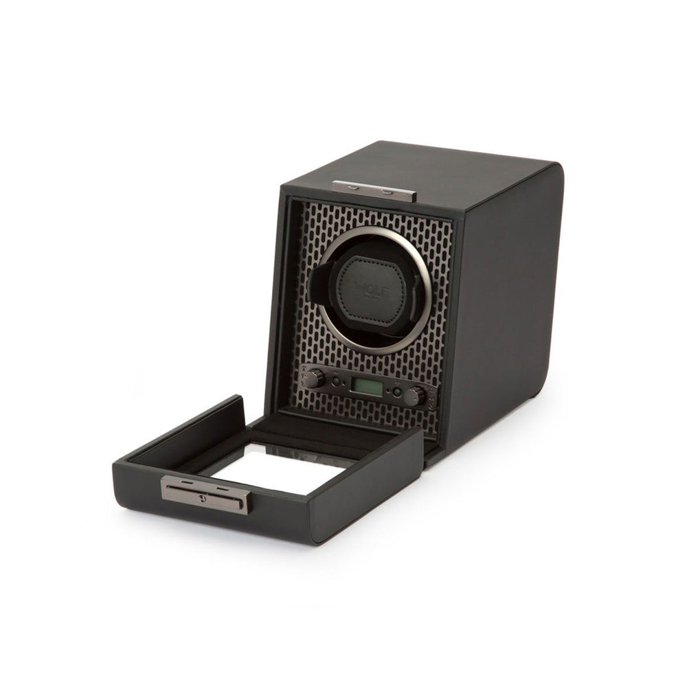 Axis Single Watch Winder Black Powder Coat simple Pursuit