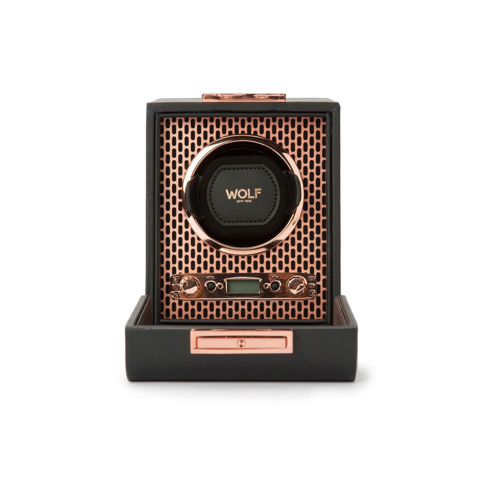 Axis Single Watch Winder Black & Copper simple Pursuit