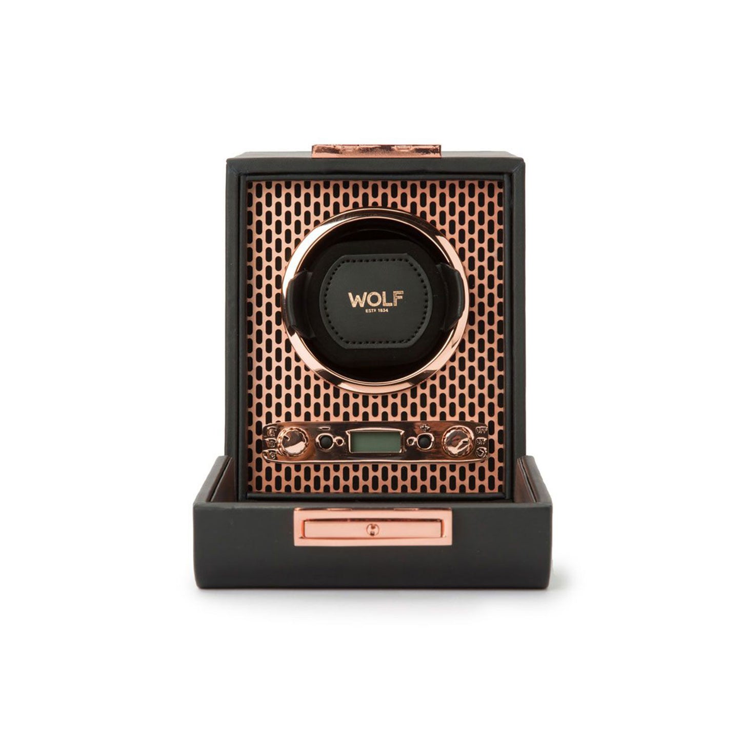 Axis Single Watch Winder Black & Copper simple Pursuit