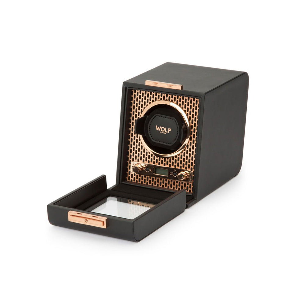 Axis Single Watch Winder Black & Copper simple Pursuit