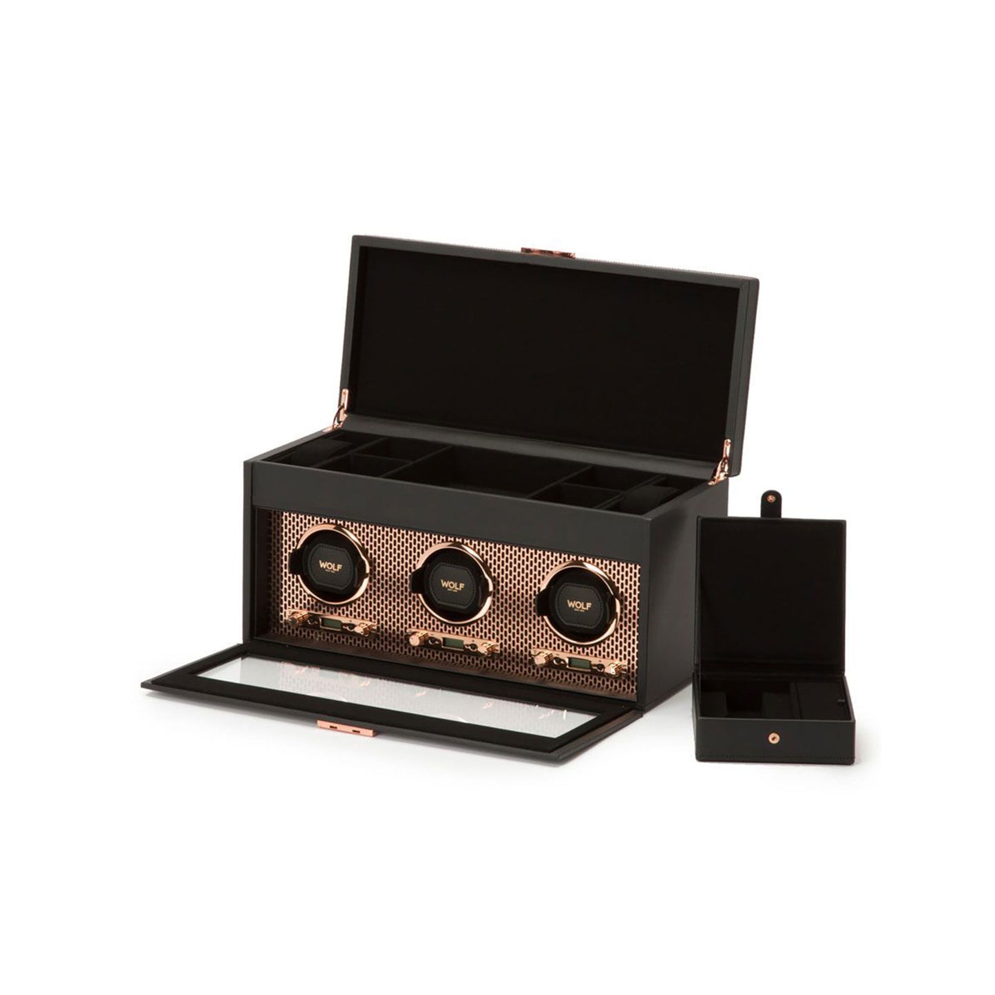 Axis Triple Watch Winder Black & Copper simple Pursuit