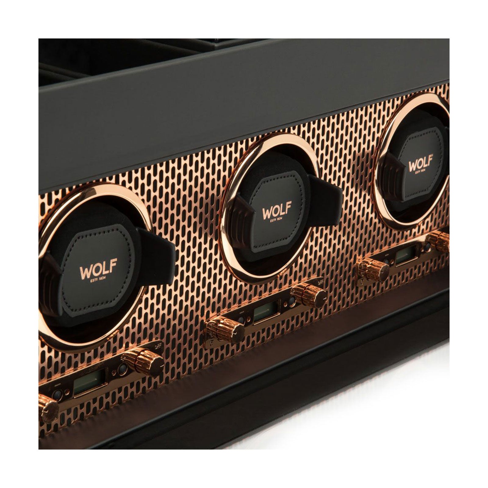 Axis Triple Watch Winder Black & Copper simple Pursuit