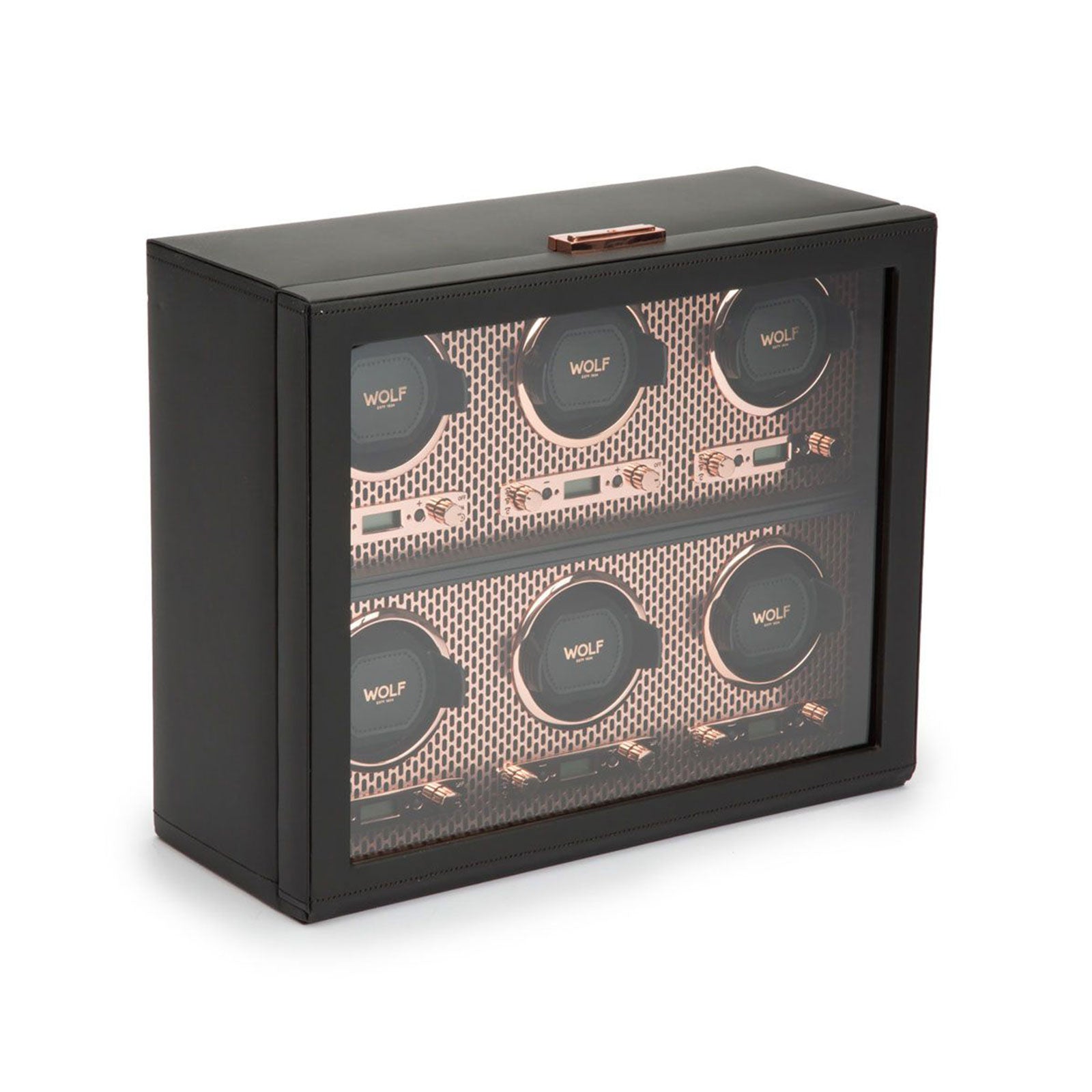 Axis Six Watch Winder Black & Copper simple Pursuit