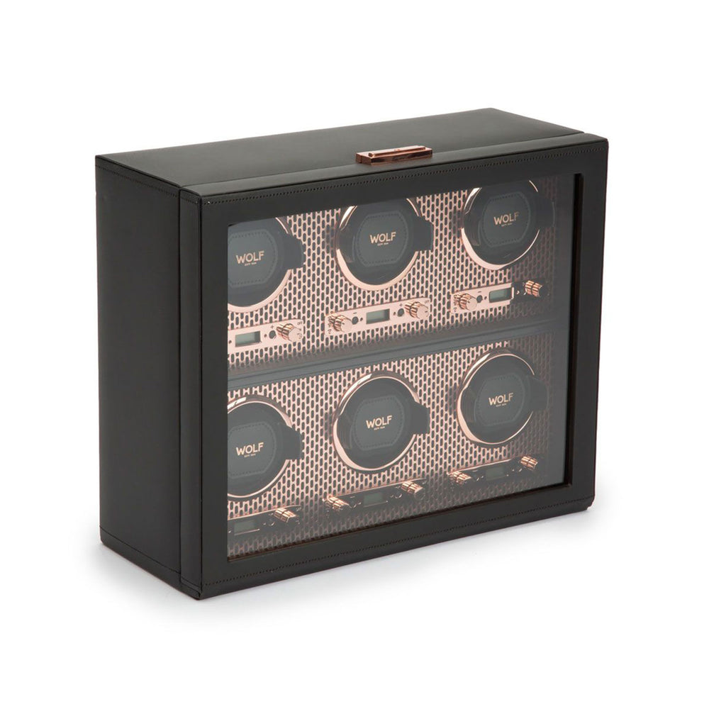 Axis Six Watch Winder Black & Copper simple Pursuit