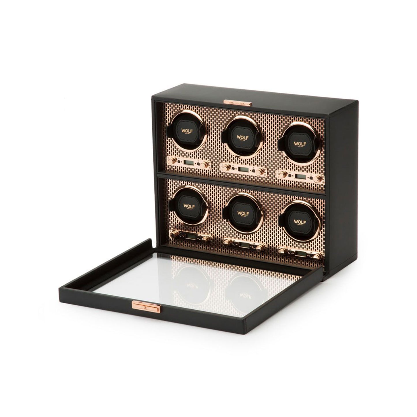 Axis Six Watch Winder Black & Copper simple Pursuit