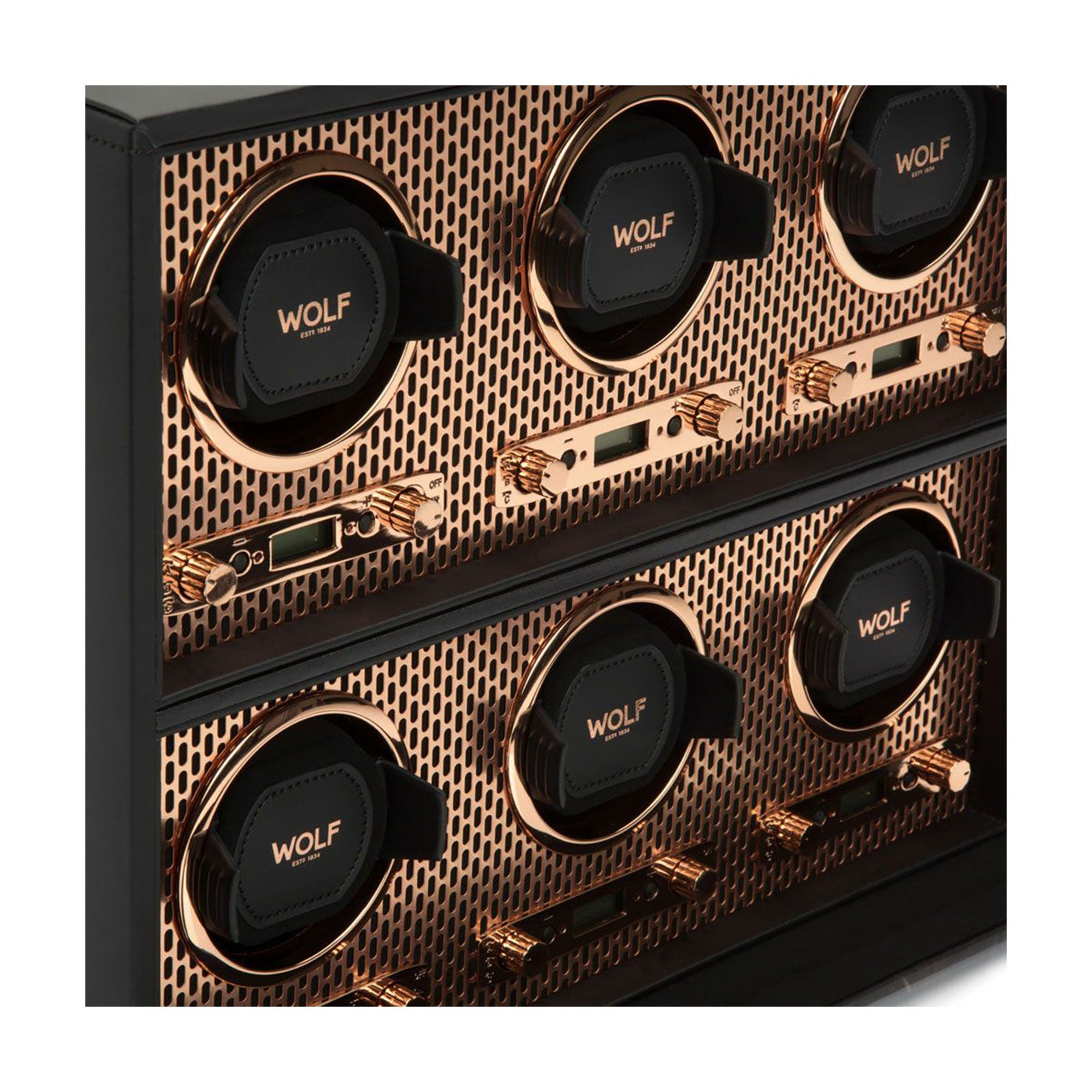 Axis Six Watch Winder Black & Copper simple Pursuit