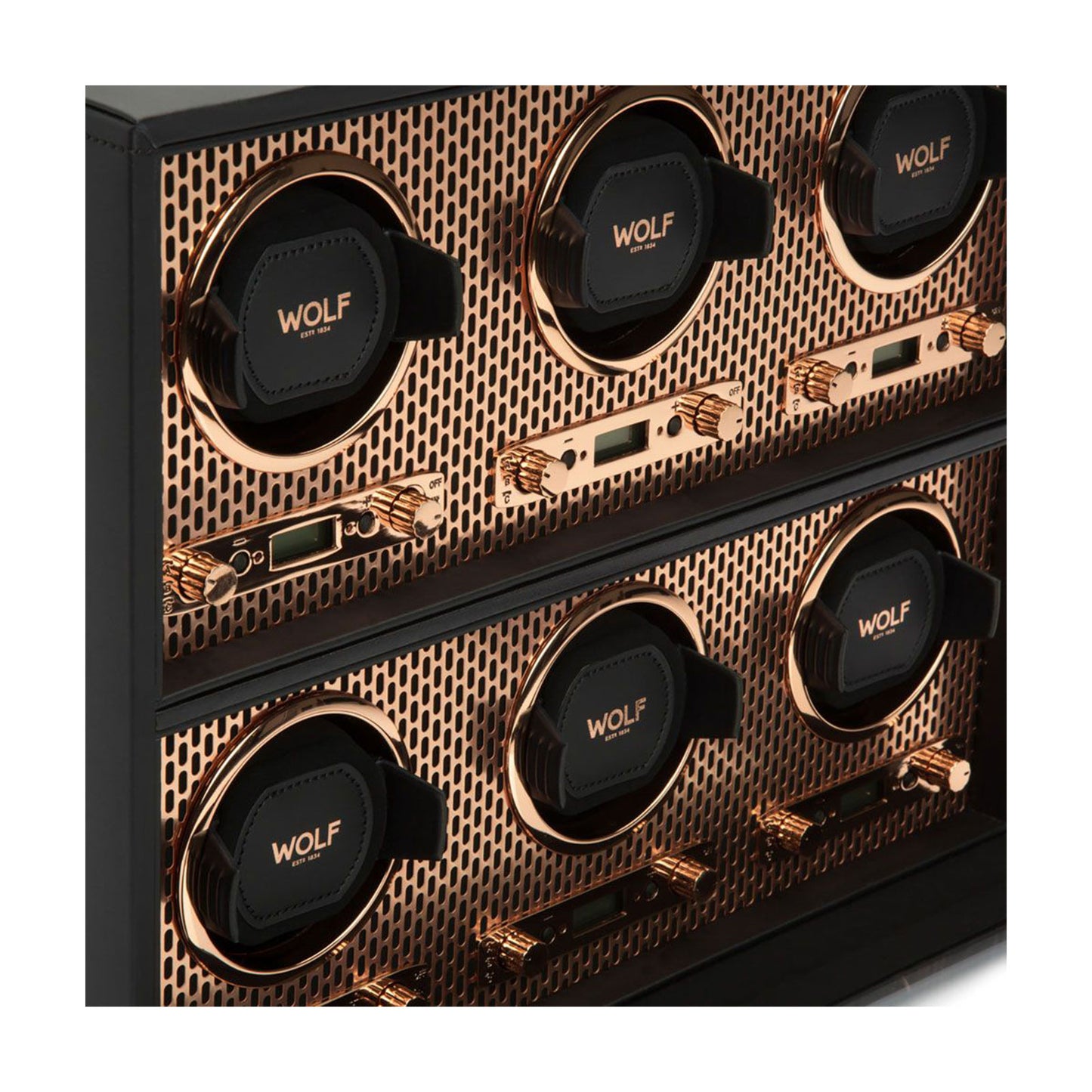 Axis Six Watch Winder Black & Copper simple Pursuit