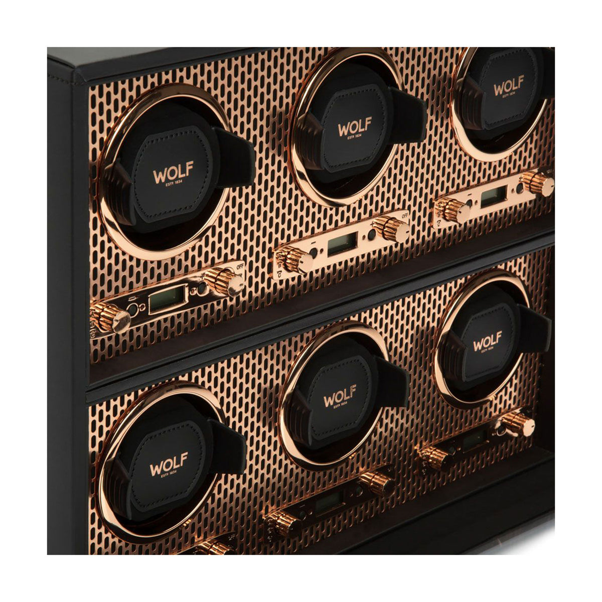 Axis Six Watch Winder Black & Copper simple Pursuit