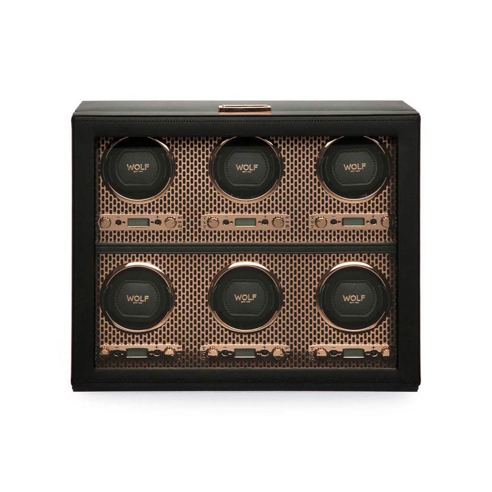 Axis Six Watch Winder Black & Copper simple Pursuit