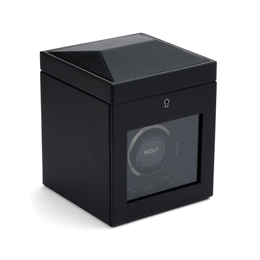 British Racing Single Watch Winder With Storage Black simple Pursuit