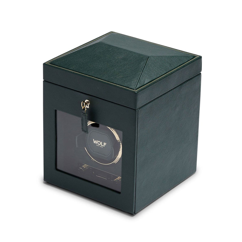 British Racing Single Watch Winder With Storage Green simple Pursuit