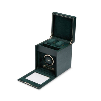 British Racing Single Watch Winder With Storage Green simple Pursuit